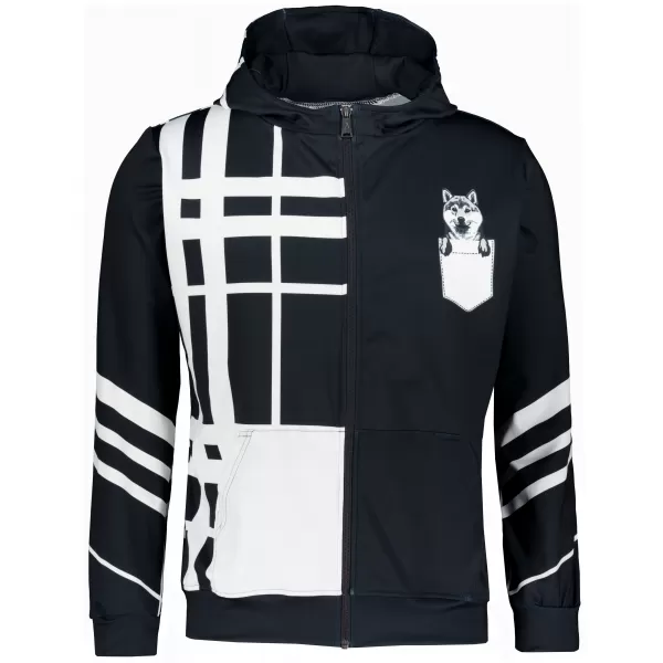 Férfi funkcionális pulóver a zip prémiumon ALTISPORT VOJ/ALM098MI02 SHIBA 