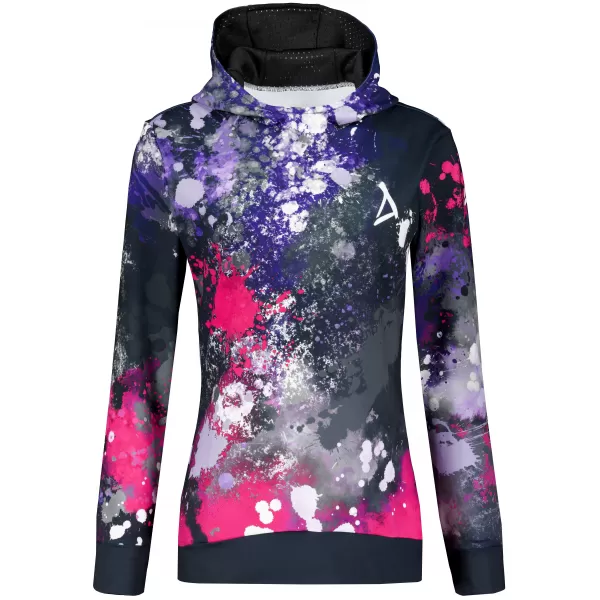  Női funkcionális pulóver prémium ALTISPORT VOJ/ALW055MI01 FEKETE -PINK 