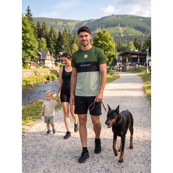  Férfi funkcionális T -piró prémium plusz ALTISPORT VOJ/ALM051TR02 KHAKI 