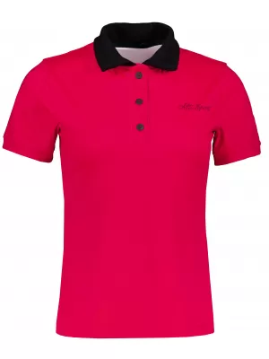 Női funkcionális T -piró prémium gallérral ALTISPORT VOJ/ALW075TR05 ÉLÉNKVÖRÖS