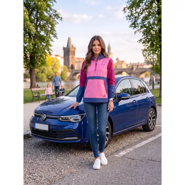  Női kabát ALTISPORT ELENE RÓZSASZÍN/BORDÓ 