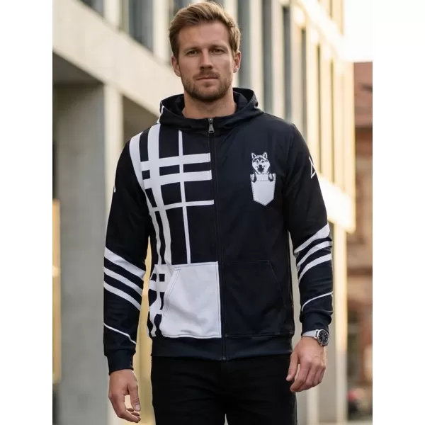  Férfi funkcionális pulóver a zip prémiumon ALTISPORT VOJ/ALM098MI02 SHIBA 
