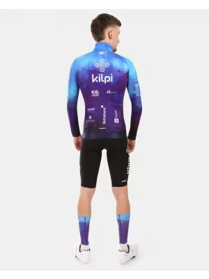 Férfi kerékpáros mez hosszú ujjú KILPI VULCANO-M YM0366KI KÉK