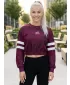Női funkcionális kivágott pulóver prémium ALTISPORT VOJ/ALW096MI08 BURGUNDIA