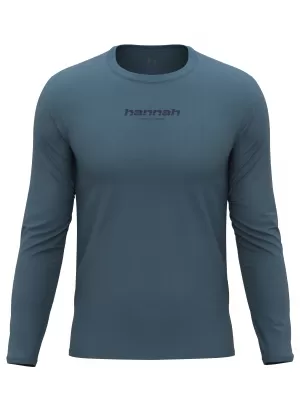 Férfi t -póló hosszú ujjú HANNAH BINE L/S ANTRACIT