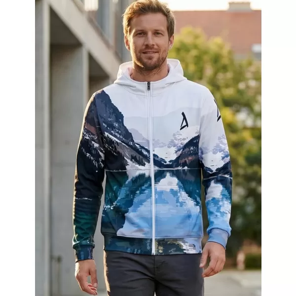  Férfi funkcionális pulóver a zip prémiumon ALTISPORT VOJ/ALM030MI02 HEGYI/ZÖLD 