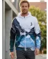 Férfi funkcionális pulóver a zip prémiumon ALTISPORT VOJ/ALM030MI02 HEGYI/ZÖLD