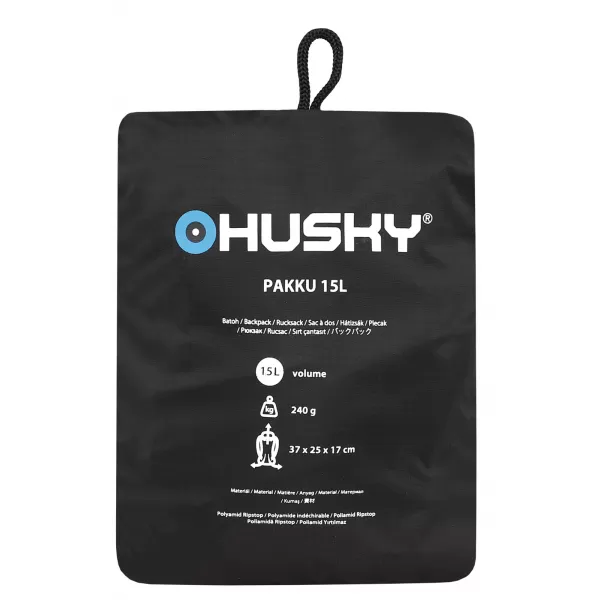  Hátizsák HUSKY PAKKU 15 FEKETE 
