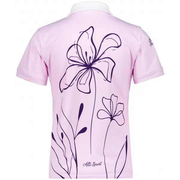  Női funkcionális T -piró prémium gallérral ALTISPORT VOJ/ALW075TR05 KÖNNYŰ RÓZSASZÍN 