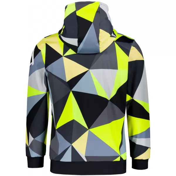  Férfi funkcionális pulóver prémium ALTISPORT VOJ/ALM007MI01 FEKETE/FLUO SÁRGA 