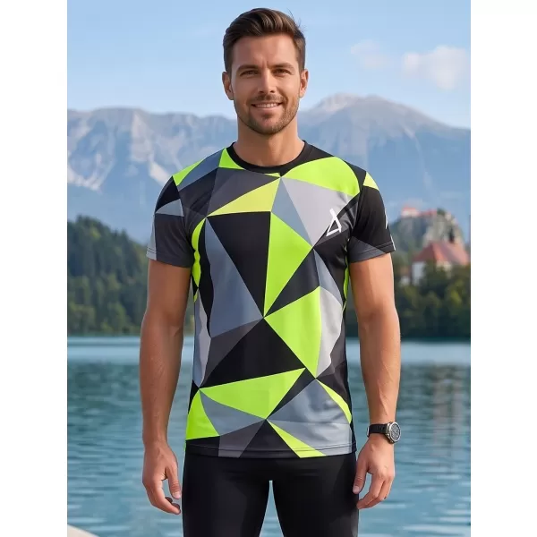  Férfi funkcionális T -piró prémium plusz ALTISPORT VOJ/ALM007TR02 FEKETE/FLUO SÁRGA 