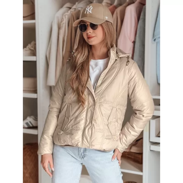  Női kabát DSTREET MARISSIA TY4851 BÉZS 
