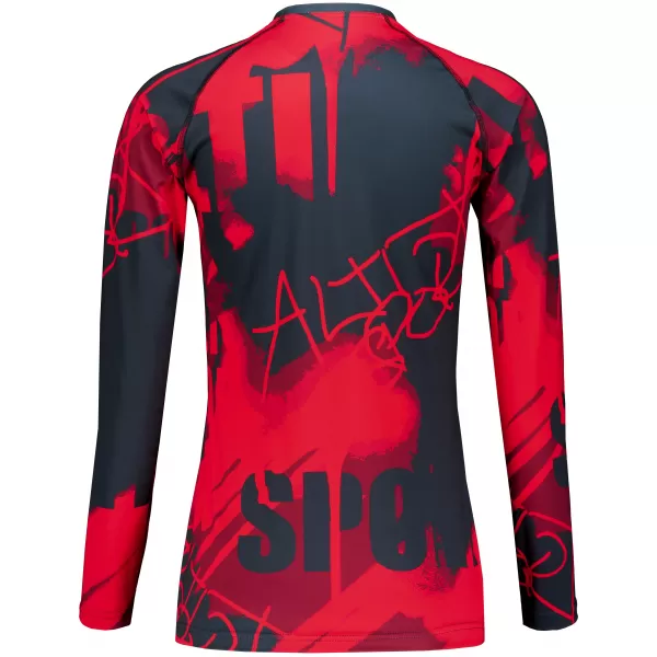  Női funkcionális T -piró hosszú ujjú prémiummal ALTISPORT VOJ/ALW076TR03 PIROS -BLACK 