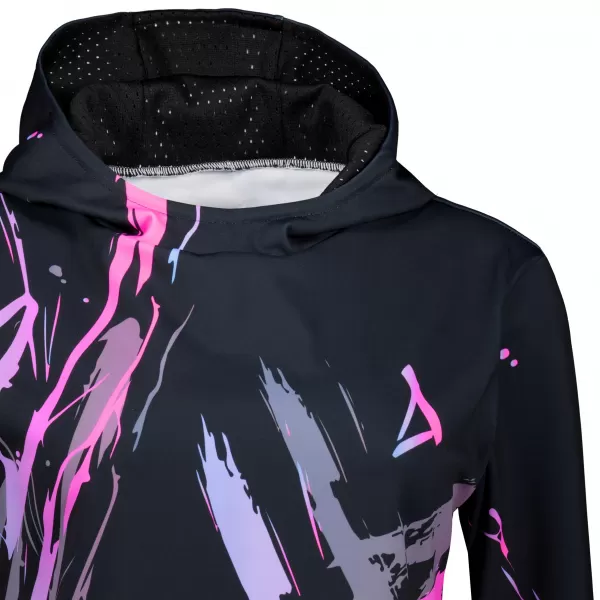  Női funkcionális pulóver prémium ALTISPORT VOJ/ALW074MI01 FEKETE -PINK 