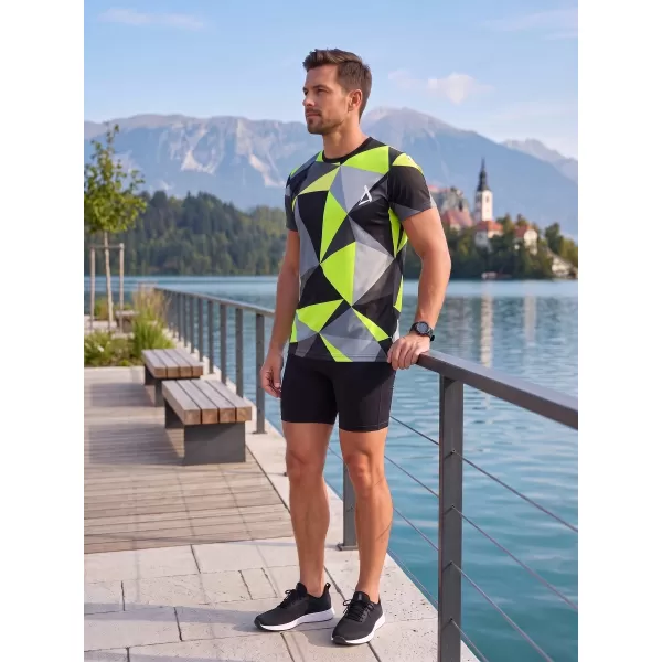  Férfi funkcionális T -piró prémium plusz ALTISPORT VOJ/ALM007TR02 FEKETE/FLUO SÁRGA 