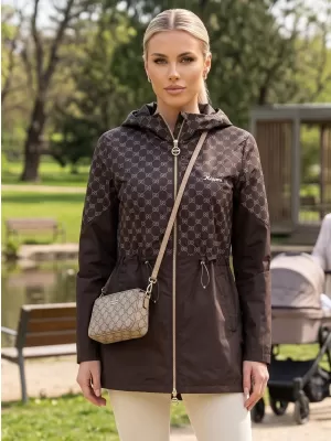Női kabát KIXMI UNNI HNĚDÁ/HNĚDÁ BARNA