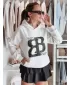 Női pulóver DSTREET KLITESSO BY1412 VILÁGOSSZÜRKE