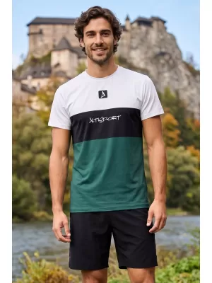 Férfi funkcionális T -piró prémium plusz ALTISPORT VOJ/ALM051TR02 FEHÉR -ZÖLD