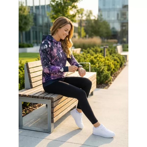  Női funkcionális pulóver prémium ALTISPORT VOJ/ALW055MI01 FEKETE -VIOLET 
