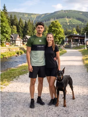 Férfi funkcionális T -piró prémium plusz ALTISPORT VOJ/ALM051TR02 KHAKI