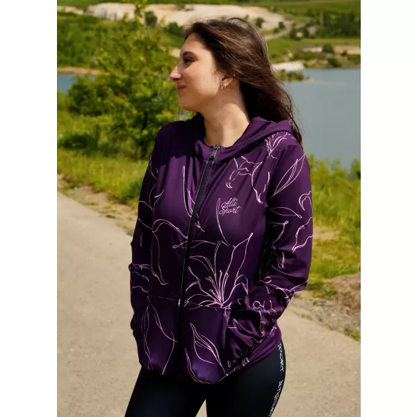  Női funkcionális pulóver a zip prémiumon ALTISPORT VOJ/ALW100MI02 FUKSZIA 
