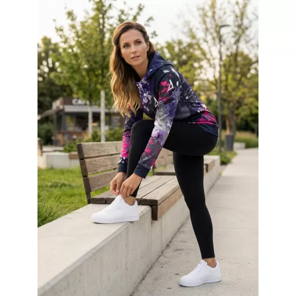  Női funkcionális pulóver prémium ALTISPORT VOJ/ALW055MI01 FEKETE -PINK 