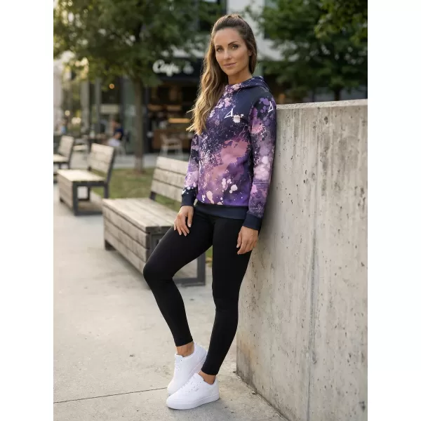 Női funkcionális pulóver prémium ALTISPORT VOJ/ALW055MI01 FEKETE -VIOLET 