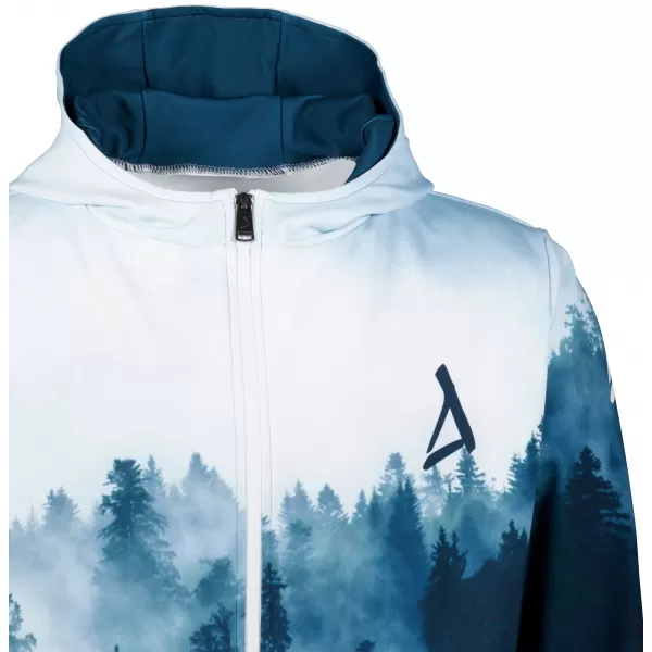  Férfi funkcionális pulóver a zip prémiumon ALTISPORT VOJ/ALM030MI02 ERDŐ/KÉK 