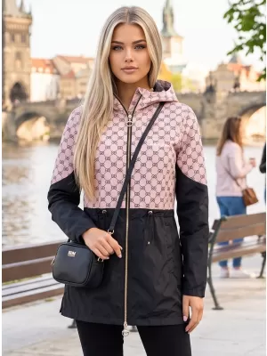 Női kabát KIXMI UNNI VILÁGOS BÉZS/FEKETE