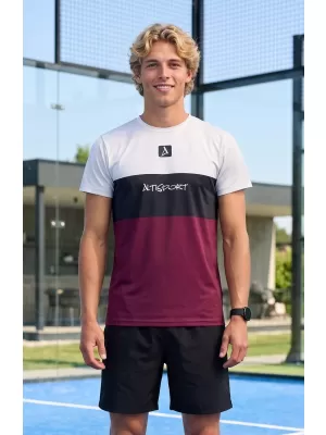 Férfi funkcionális T -piró prémium plusz ALTISPORT VOJ/ALM051TR02 BURGUNDIA