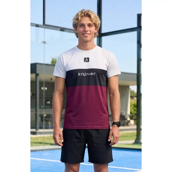  Férfi funkcionális T -piró prémium plusz ALTISPORT VOJ/ALM051TR02 BURGUNDIA 