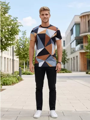Férfi funkcionális T -piró prémium plusz ALTISPORT VOJ/ALM007TR02 FEKETE -BROWN