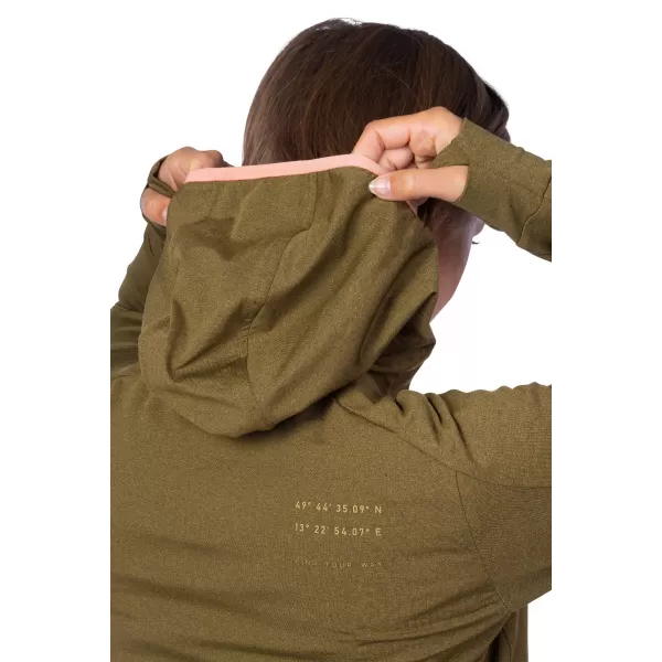  Női pulóver HANNAH NYMA HOODY BÜKKFA 