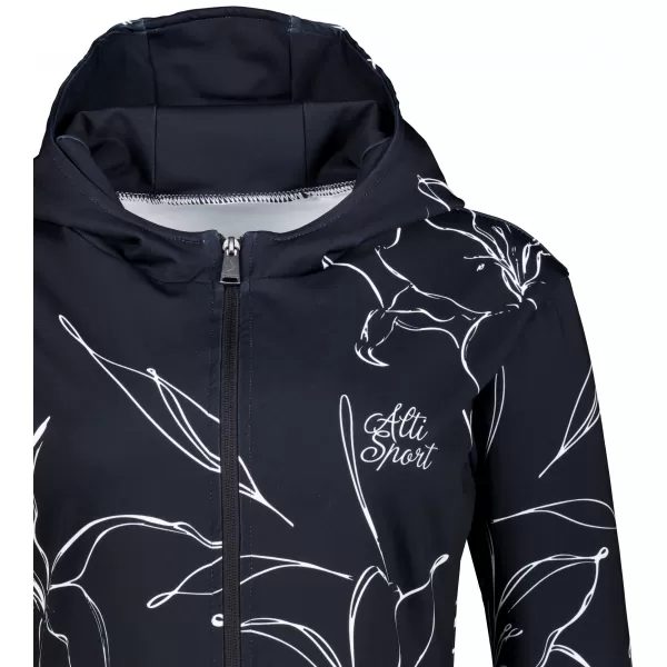  Női funkcionális pulóver a zip prémiumon ALTISPORT VOJ/ALW100MI02 FEKETE 