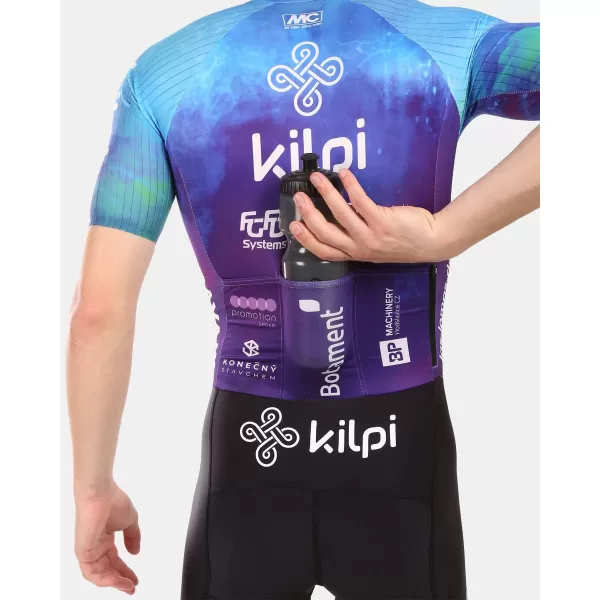  Kerékpár jumpsuit rövid ujjú KILPI AURORA-M YM0367KI KÉK 