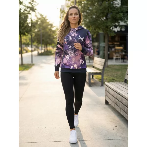  Női funkcionális pulóver prémium ALTISPORT VOJ/ALW055MI01 FEKETE -VIOLET 