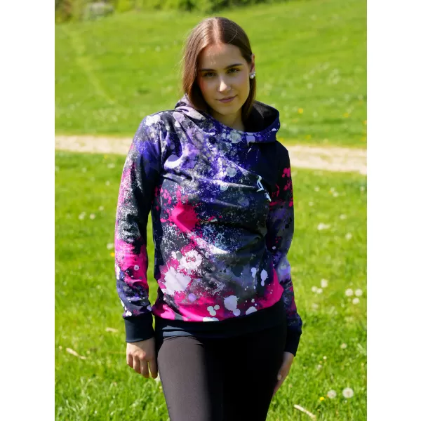  Női funkcionális pulóver prémium ALTISPORT VOJ/ALW055MI01 FEKETE -PINK 