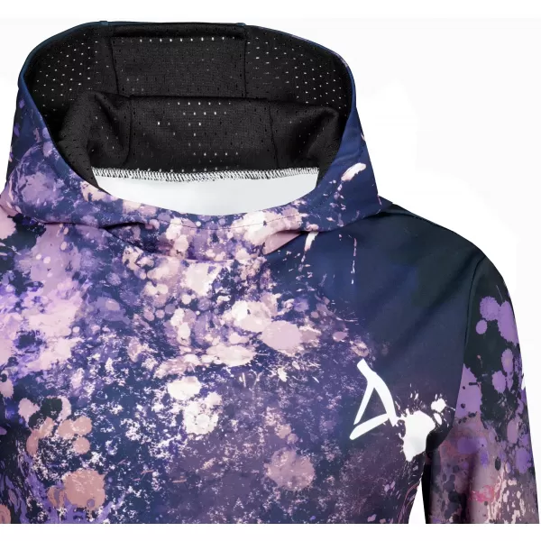  Női funkcionális pulóver prémium ALTISPORT VOJ/ALW055MI01 FEKETE -VIOLET 