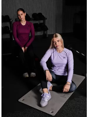 Női funkcionális T -piró hosszú ujjú prémiummal ALTISPORT VOJ/ALW078TR03 HALVÁNYLILA