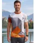 Férfi funkcionális T -piró prémium plusz ALTISPORT VOJ/ALM007TR02 NARANCSSÁRGA/SZÜRKE