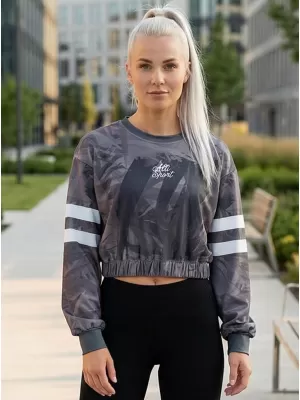 Női funkcionális kivágott pulóver prémium ALTISPORT VOJ/ALW096MI08 SZÜRKE