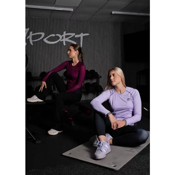  Női funkcionális T -piró hosszú ujjú prémiummal ALTISPORT VOJ/ALW078TR03 HALVÁNYLILA 