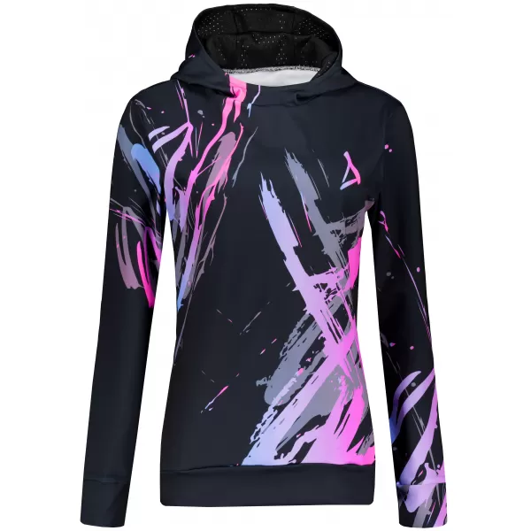  Női funkcionális pulóver prémium ALTISPORT VOJ/ALW074MI01 FEKETE -PINK 