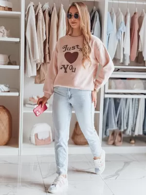 Női pulóver DSTREET FEELME BY1473 RÓZSASZÍN