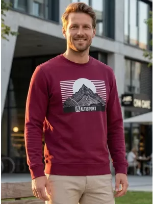 Férfi pulóver ALTISPORT ALM188406 GRÁNÁT
