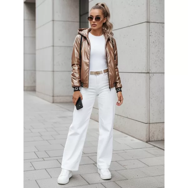  Női kabát DSTREET BOMBESS TY4913 BÉZS 