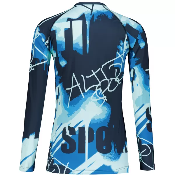  Női funkcionális T -piró hosszú ujjú prémiummal ALTISPORT VOJ/ALW076TR03 KÉK -BLACK 