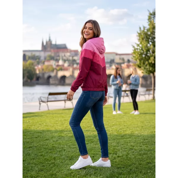  Női kabát ALTISPORT EDNA BURGUNDIA 