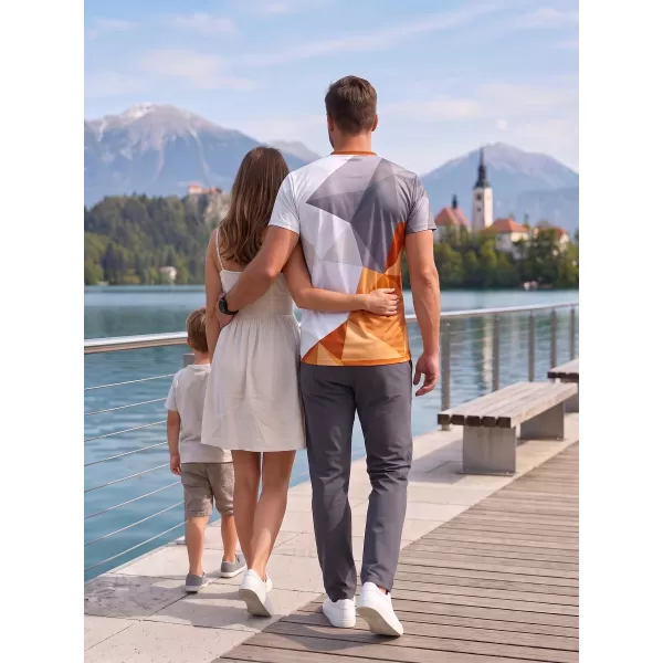  Férfi funkcionális T -piró prémium plusz ALTISPORT VOJ/ALM007TR02 NARANCSSÁRGA/SZÜRKE 