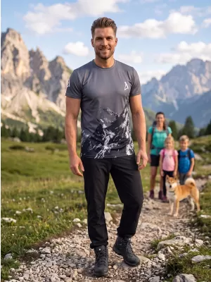 Férfi funkcionális T -piró prémium plusz ALTISPORT VOJ/ALM059TR02 SZÜRKE